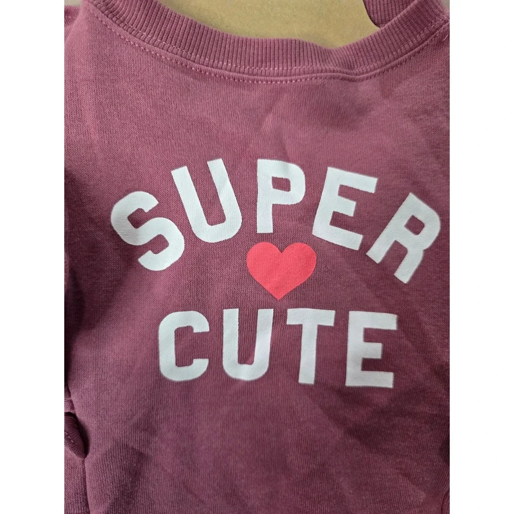 Pup Crew Super Cute Pink Ruffle Dog Sweatshirt Pet Apparel Large New